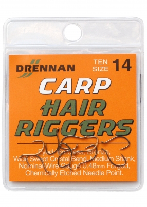 DRENNAN CARP HAIR RIGGER HOOKS