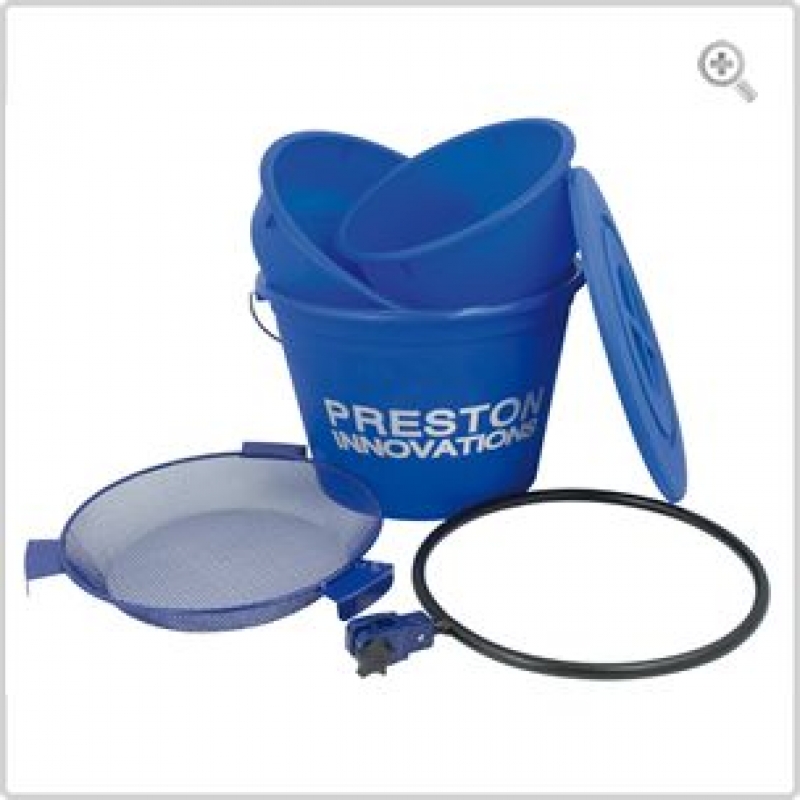 PRESTON G/BAIT BUCKET AND BOWL SET GROUNDBAIT BOWLS AND ACCESSORY